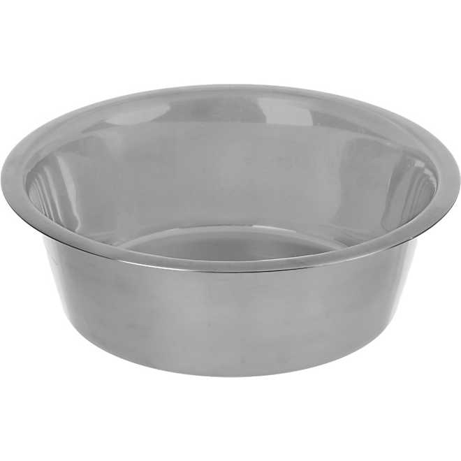 Petmate 12-Cup Stainless-Steel Dog Bowl