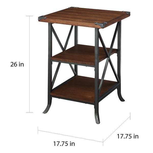 Carbon Loft Brookline 2-shelf Rustic Industrial End Table