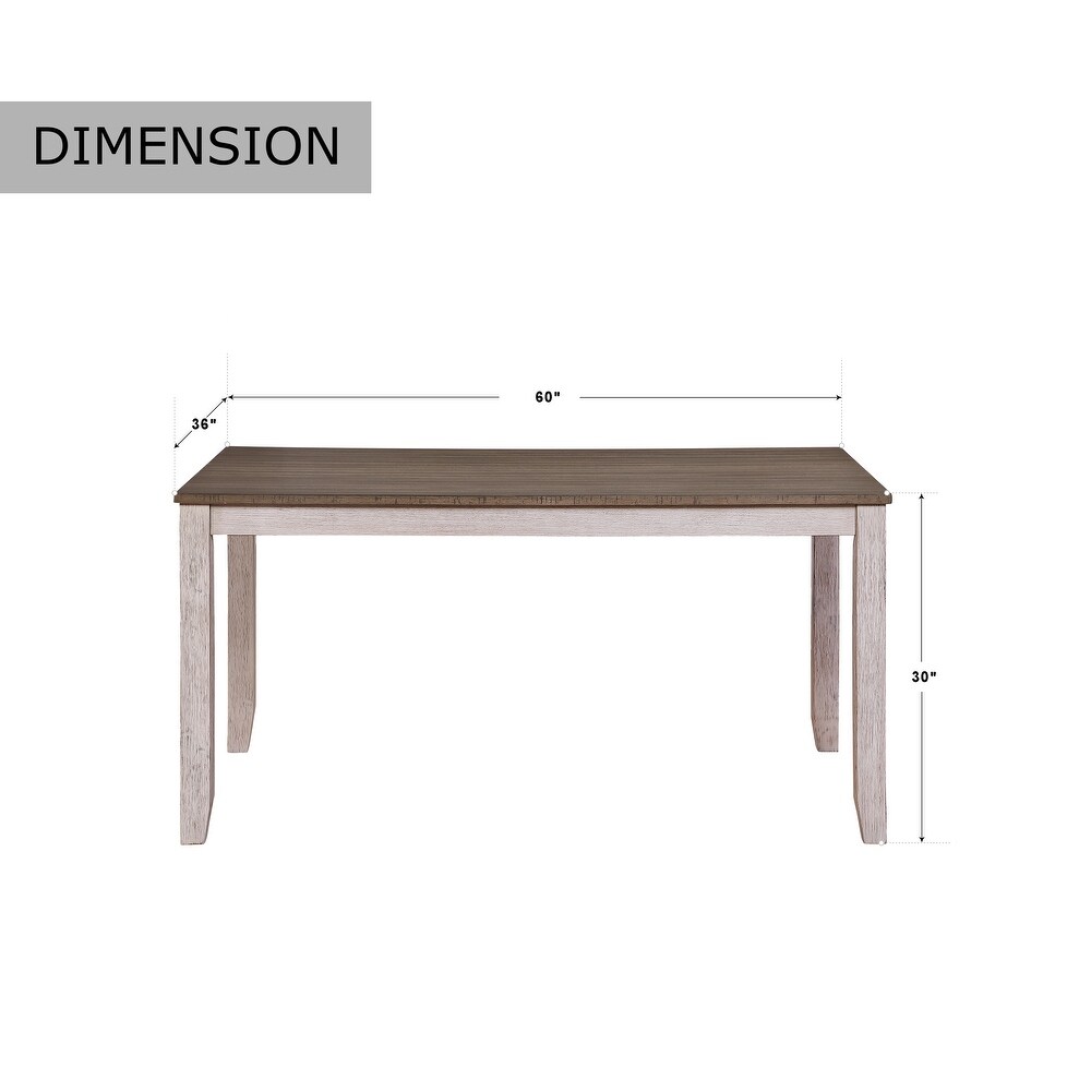 Samuel 2 tone Rectangular Dining Table