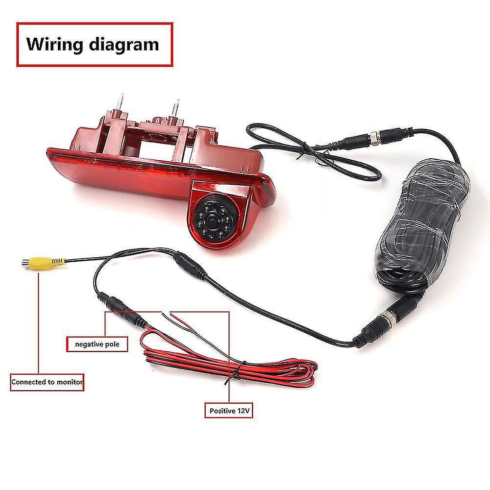 Car Rear View Brake Light Backup Camera Auto Parking Reverse Camera For Opel Vivaro Trafic 2014