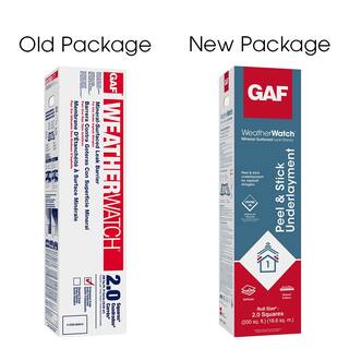 GAF WeatherWatch 36 in. x 50 ft. 150 sq. ft. Mineral-Surfaced Peel and Stick Roof Leak Barrier Roll 0912000