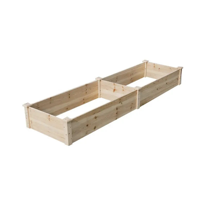 Factory direct supply vegetable raised garden beds raised outdoor wooden raised garden bed