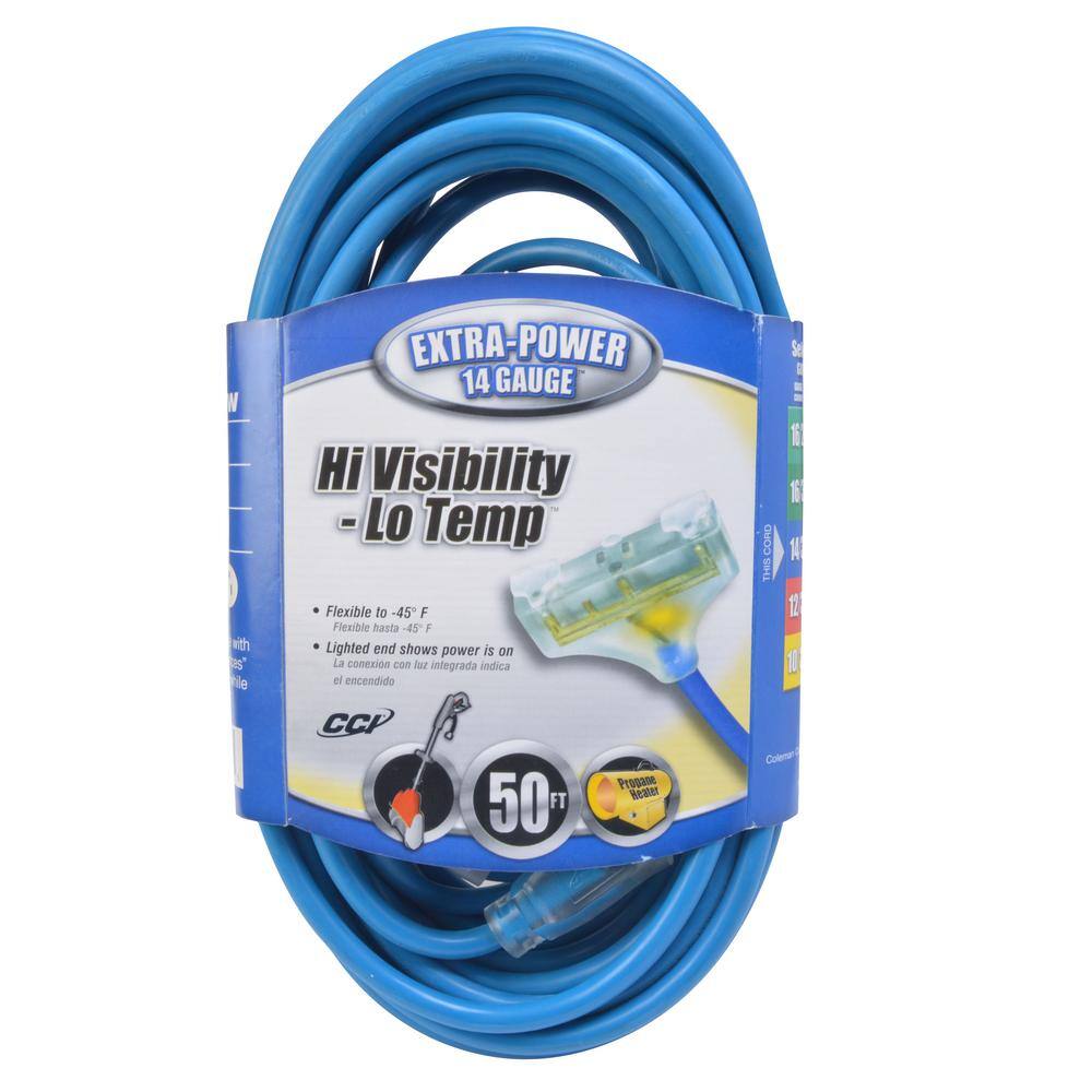 Southwire 50 ft. 143 SJTW Cold Weather Outdoor Light-Duty Extension Cord 32688806