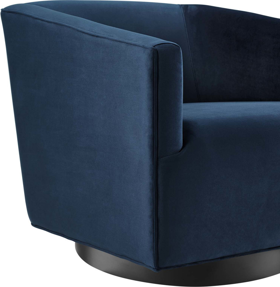 Graham Swivel Chair   Transitional   Armchairs And Accent Chairs   by HedgeApple  Houzz