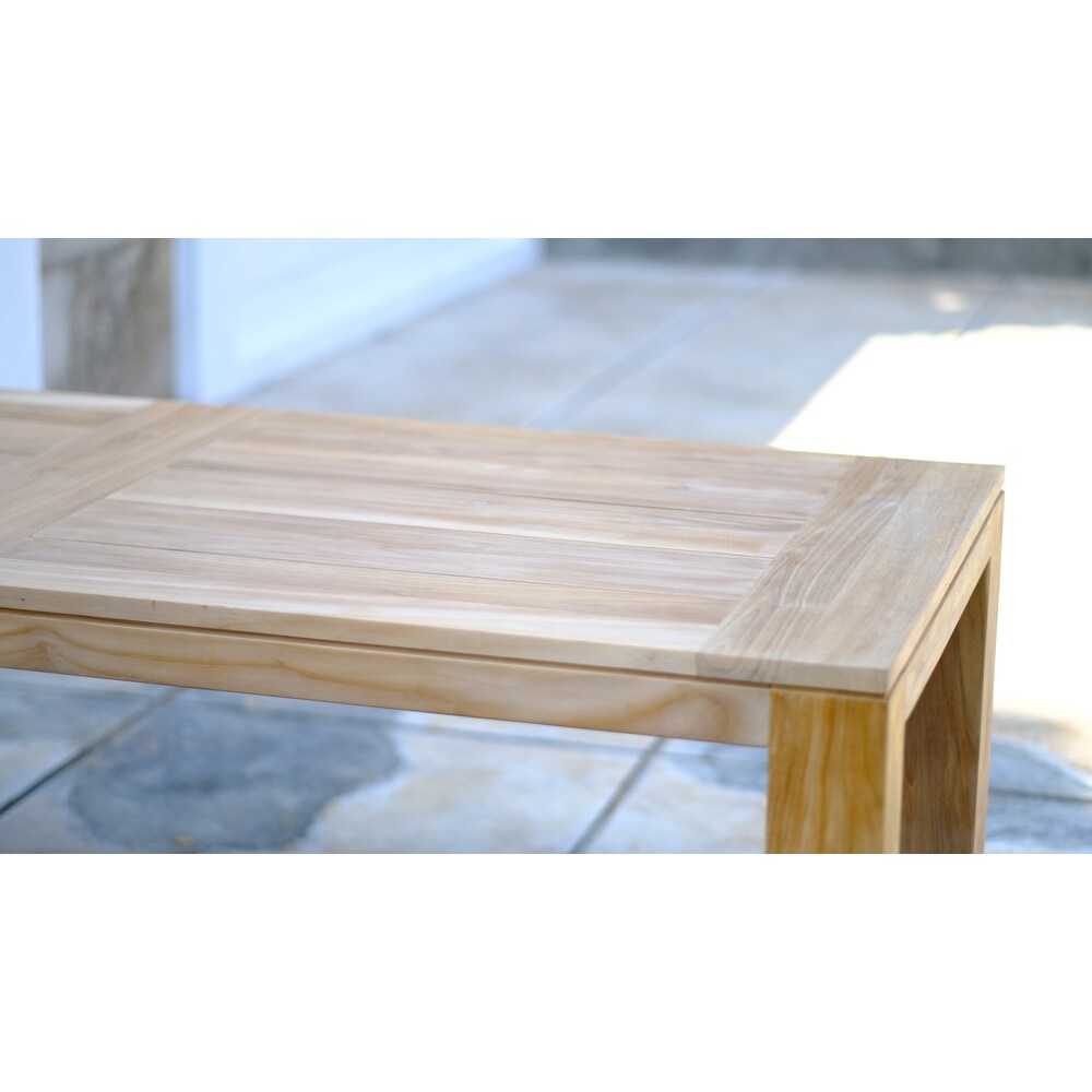 Posh Pollen Croatia Teak Dining Table  Seats 8 10   N/A