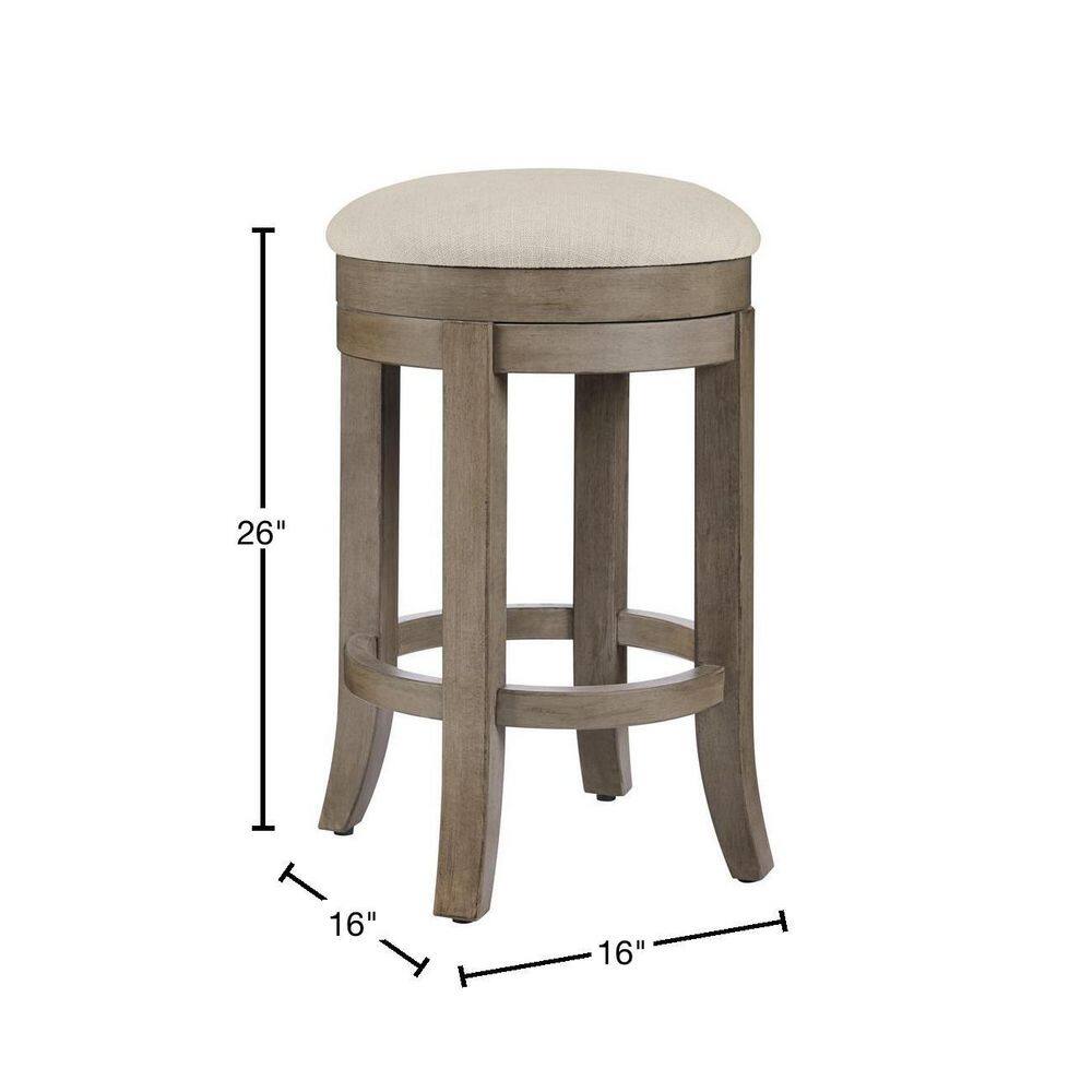 Home Decorators Collection Hillburn Portabello Brown Backless Swivel Counter stool M22068C11