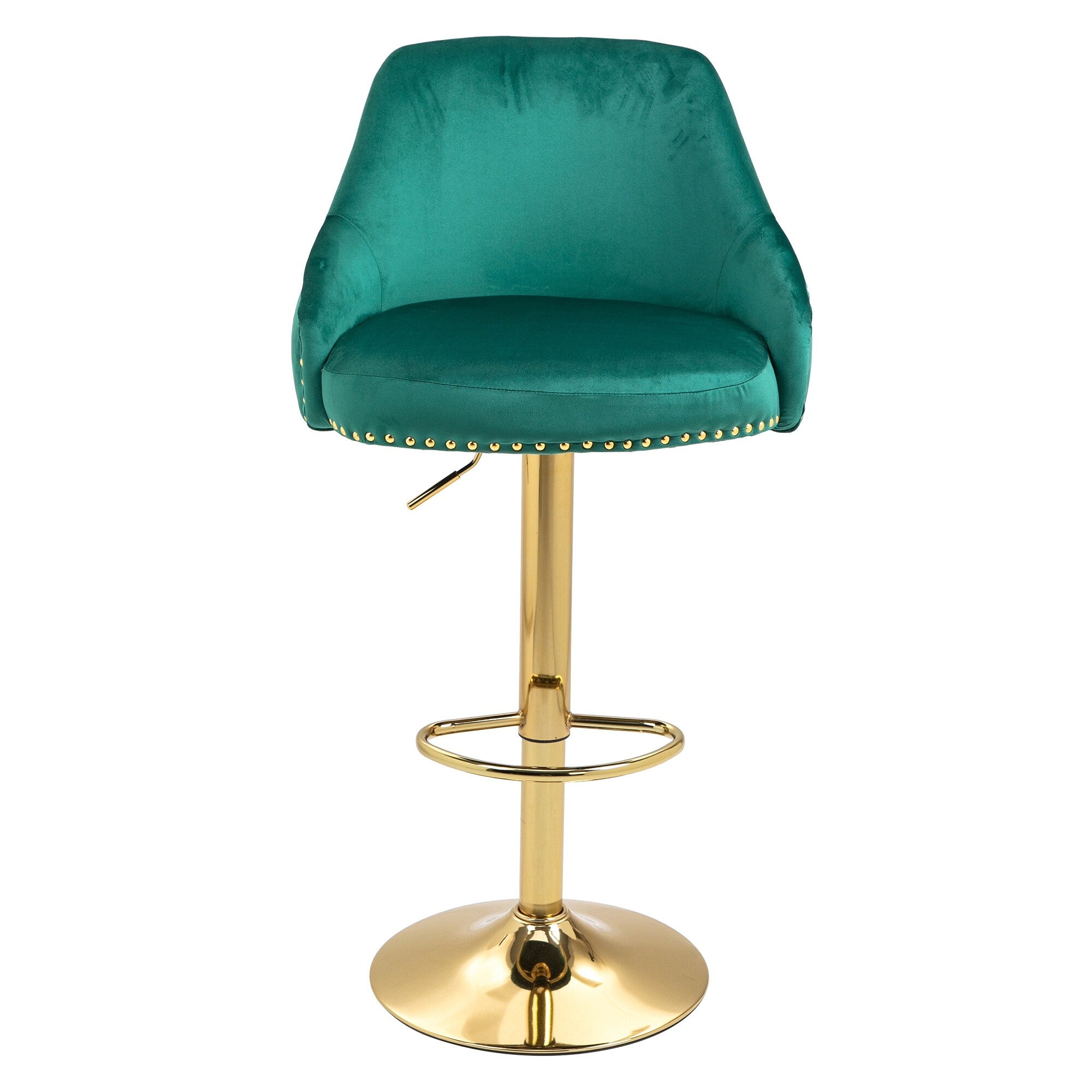 Velvet Upholstered Bar Stools