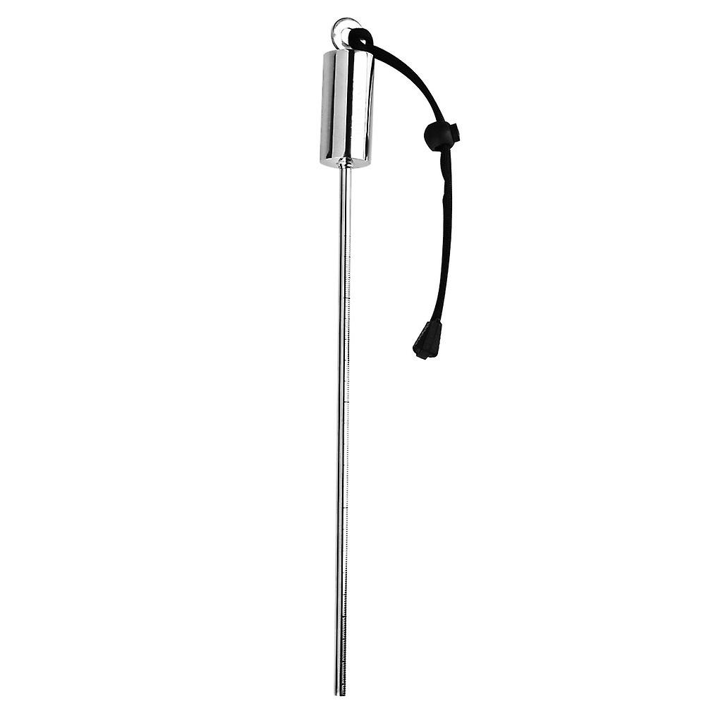 Scuba Diving Point Rod Colorful Stainless Steel Diving Noise Maker With Lanyard (black)