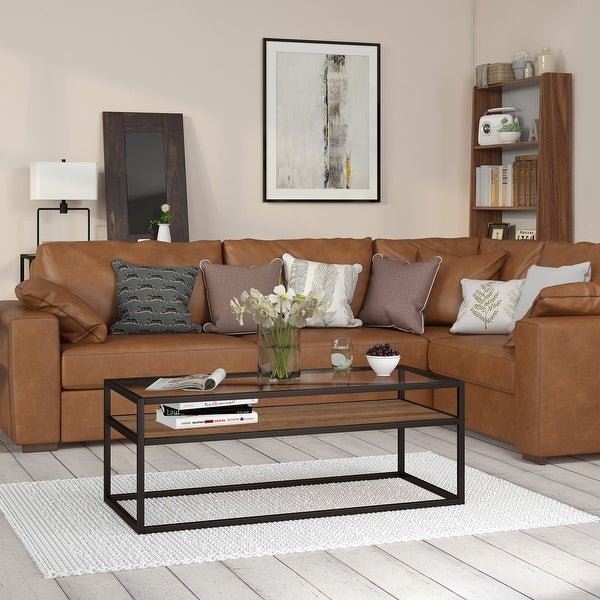 Carbon Loft Pontmercy Bronze/ Oak Coffee Table