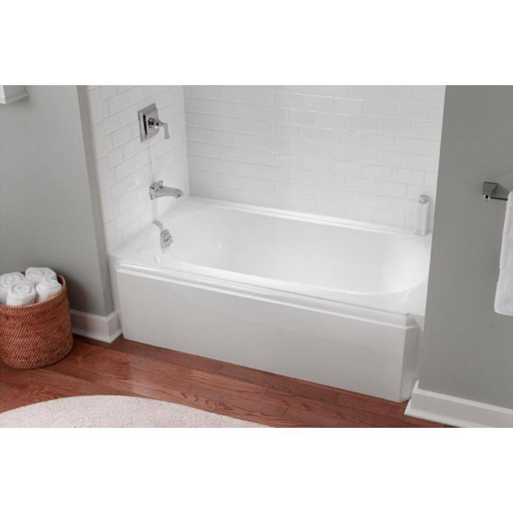 KOHLER Memoirs 60 in. x 34 in. Soaking Bathtub with Left-Hand Drain in White K-721-0