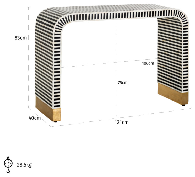 Contemporary Curved Console Table  OROA Bliss   Contemporary   Console Tables   by Oroa   Distinctive Furniture  Houzz