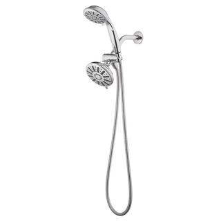 Glacier Bay 6-spray 5 in. Dual Shower Head and Handheld Shower Head in Chrome 8469100HC