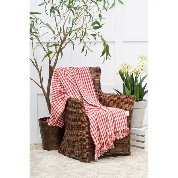 X 60 quot Gingham Check Throw Blanket Collection