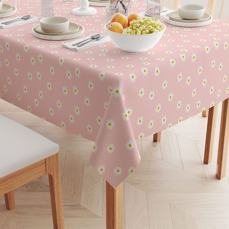 Square Tablecloth， 100% Cotton， 60x60， Daisy Designs