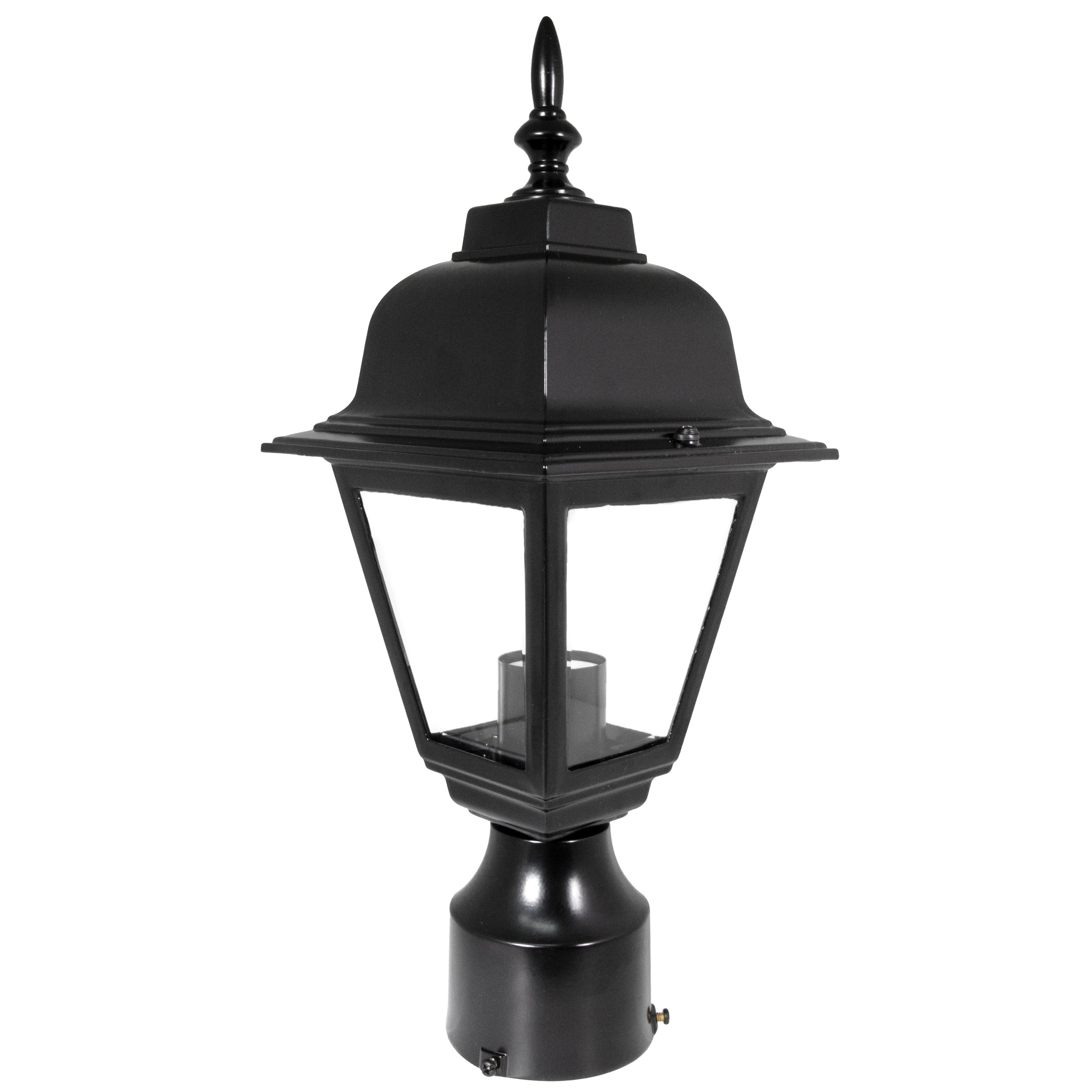 Design House Maple Street Outdoor Post Top Light in Black