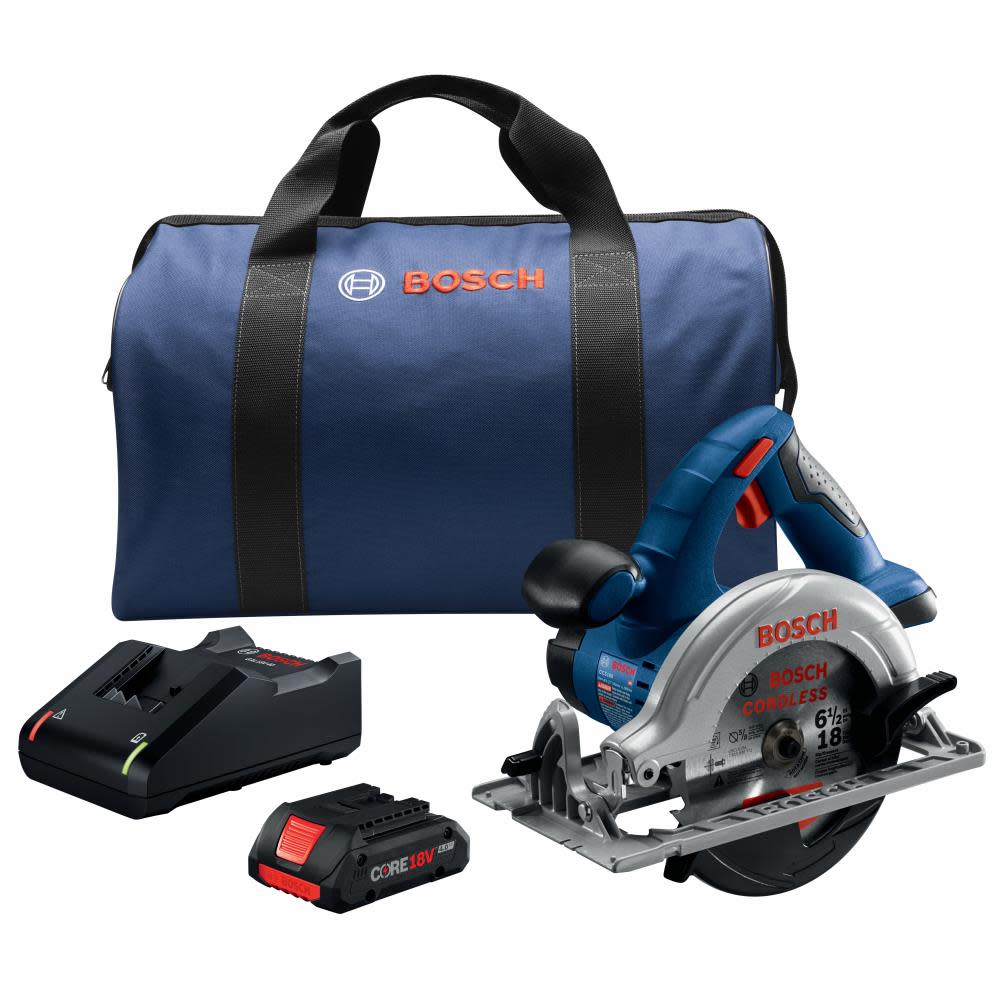 18V 6-1/2 In. Circular Saw Kit with (1) CORE18V 4.0 Ah Compact Battery ;