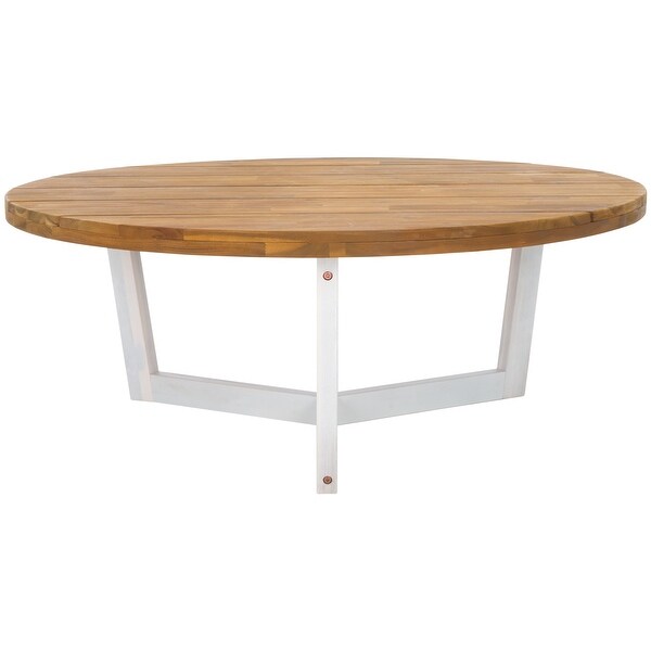 SAFAVIEH Estefani 3Leg Round Outdoor Coffee Table