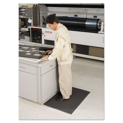 Millennium Mat Company Air Step Antifatigue Mat | Polypropylene， 24 x 36， Black | MLL24020302