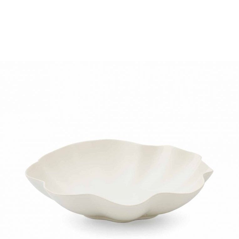 Floret Large Serving Bowl - Creamy White