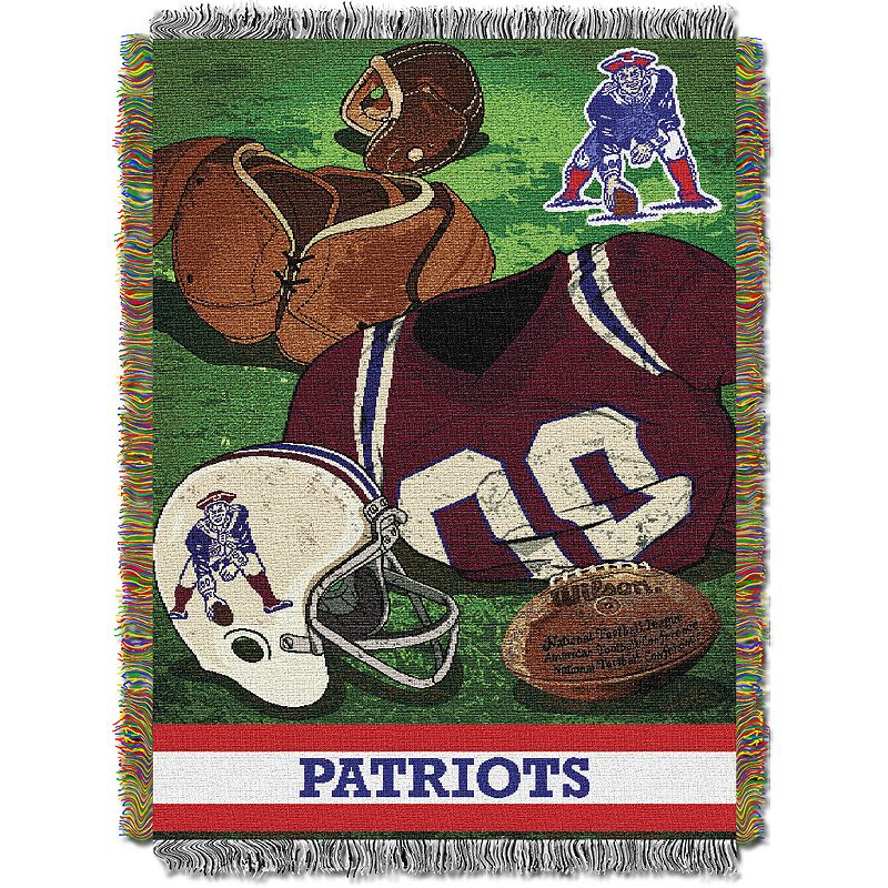 New England Patriots Vintage Throw Blanket