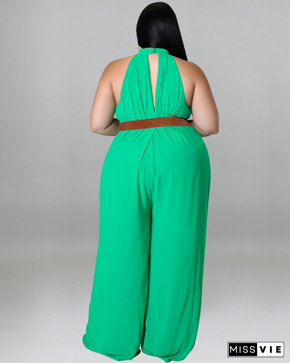 TRINA HIGH-BACK JUMPSUIT(WITH BELT)