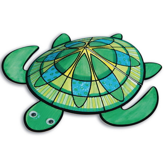 S S Worldwide Velvet Art 3 D Turtle (Pack of 24)