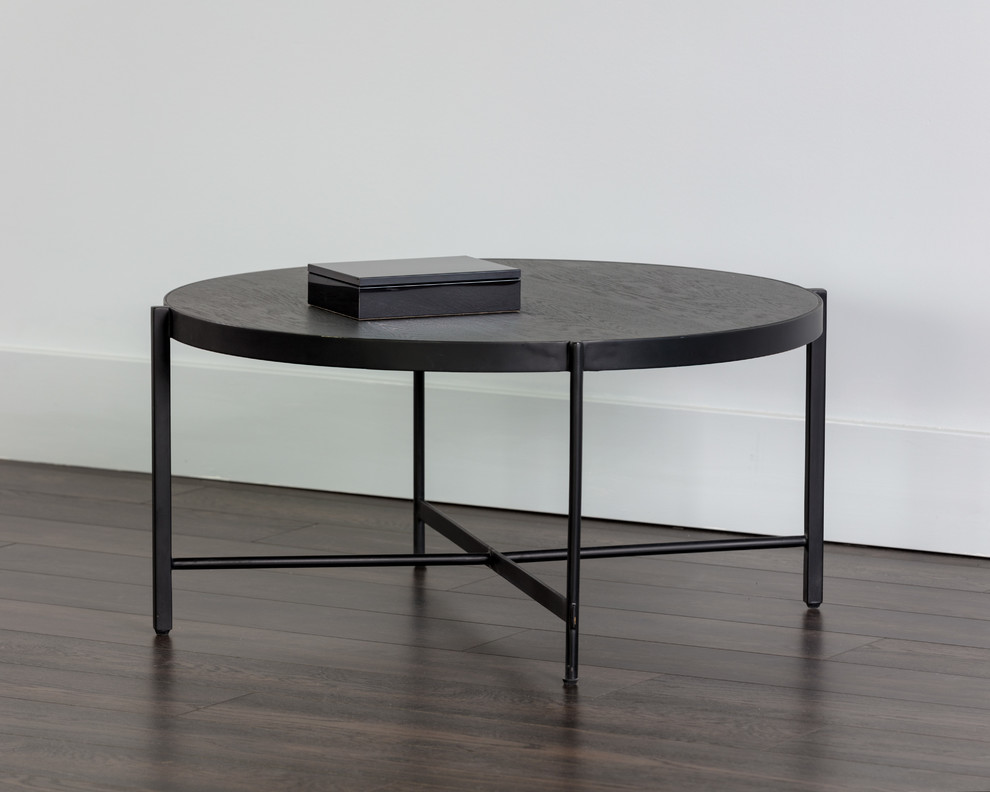 Willem Coffee Table  Medium  Oak Veneer   Industrial   Coffee Tables   by HedgeApple  Houzz