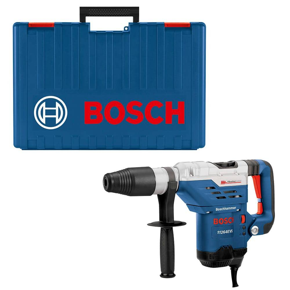 Bosch 13 Amp Corded 1-5/8 in. SDS-max Variable Speed Rotary Hammer Drill with Auxiliary Side Handle and Carrying Case 11264EVS