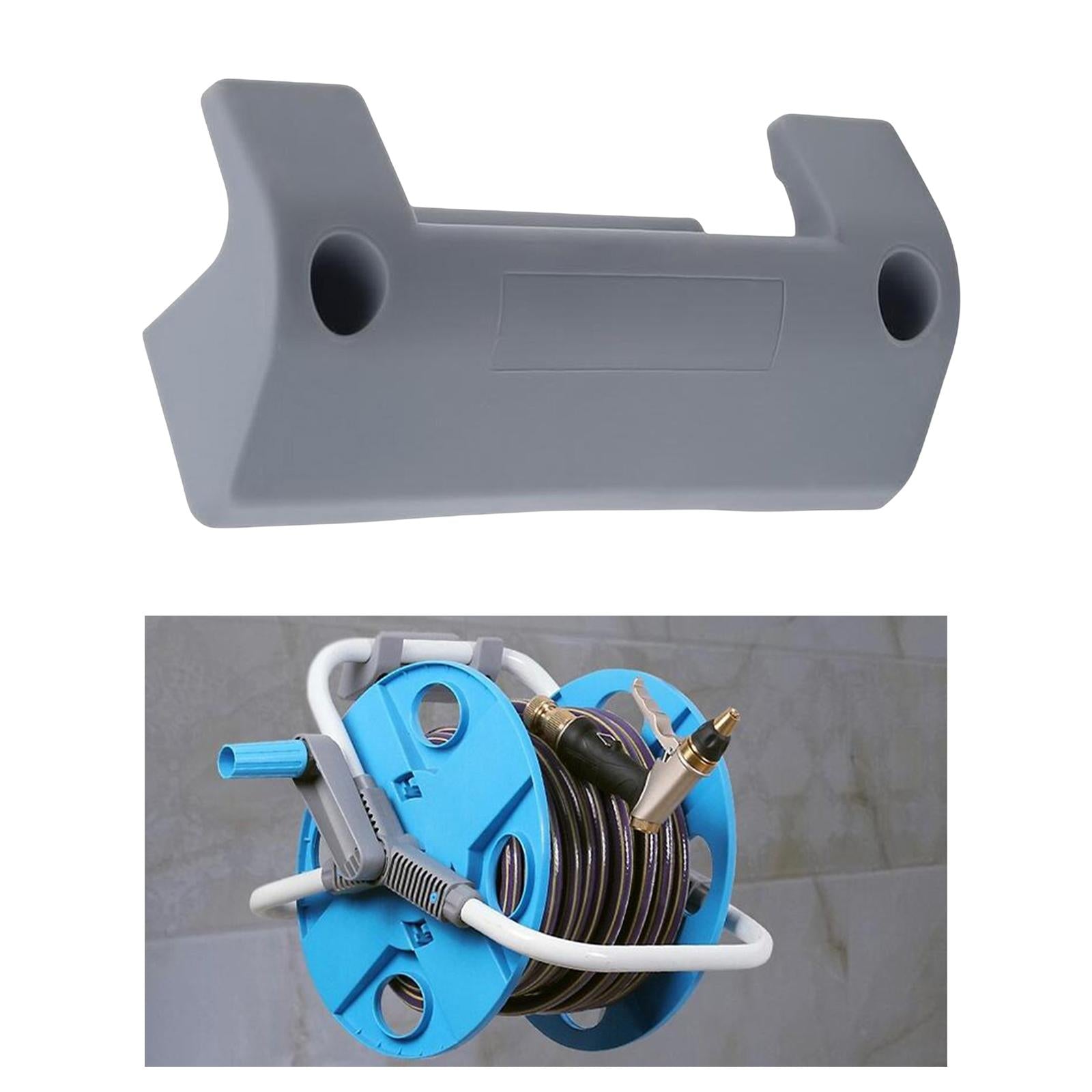 Garden Hose Holder， Wall-Mounted Reel Rack Hose Reel Bracket Flexible Pipe Storage Hanger Organizer for Lawn and Yard