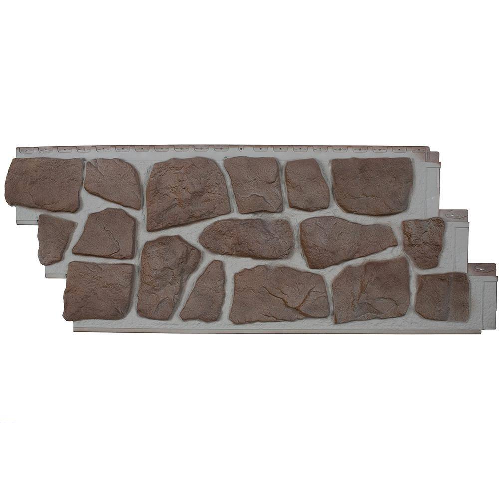 Novik NovikStone FS Fieldstone (19.1 in. x 50 in.) Stone Siding in Grand Canyon (10 Panels Per Box 49.6 sq. ft.) 100340001
