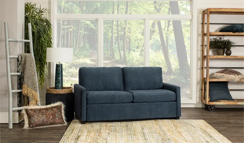 Preston Blue Queen Sofa Bed