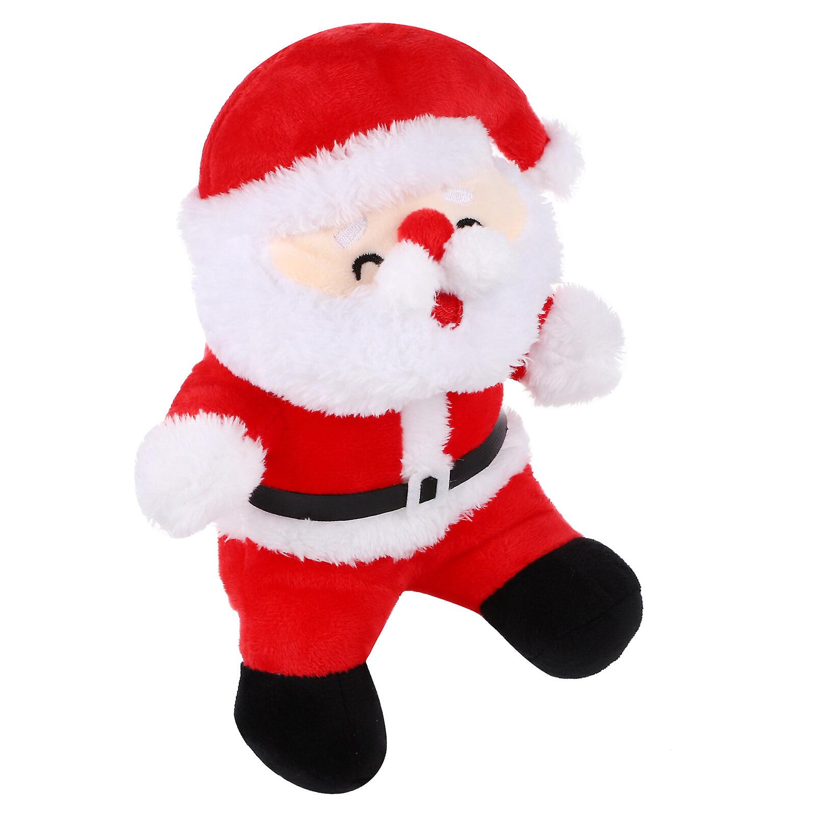 1pc Christmas Theme Lovely Doll Toy Santa Claus Home Ornament Kids Plush Toy