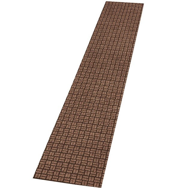 Collections Etc Matrix Pattern Extra long Runner With Skid resistant Backing