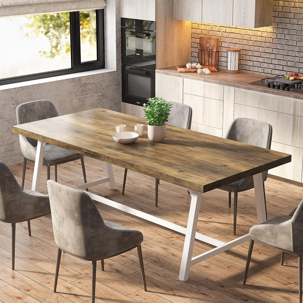 70.9 Inches Dining Table for 8 People  Family Gathering