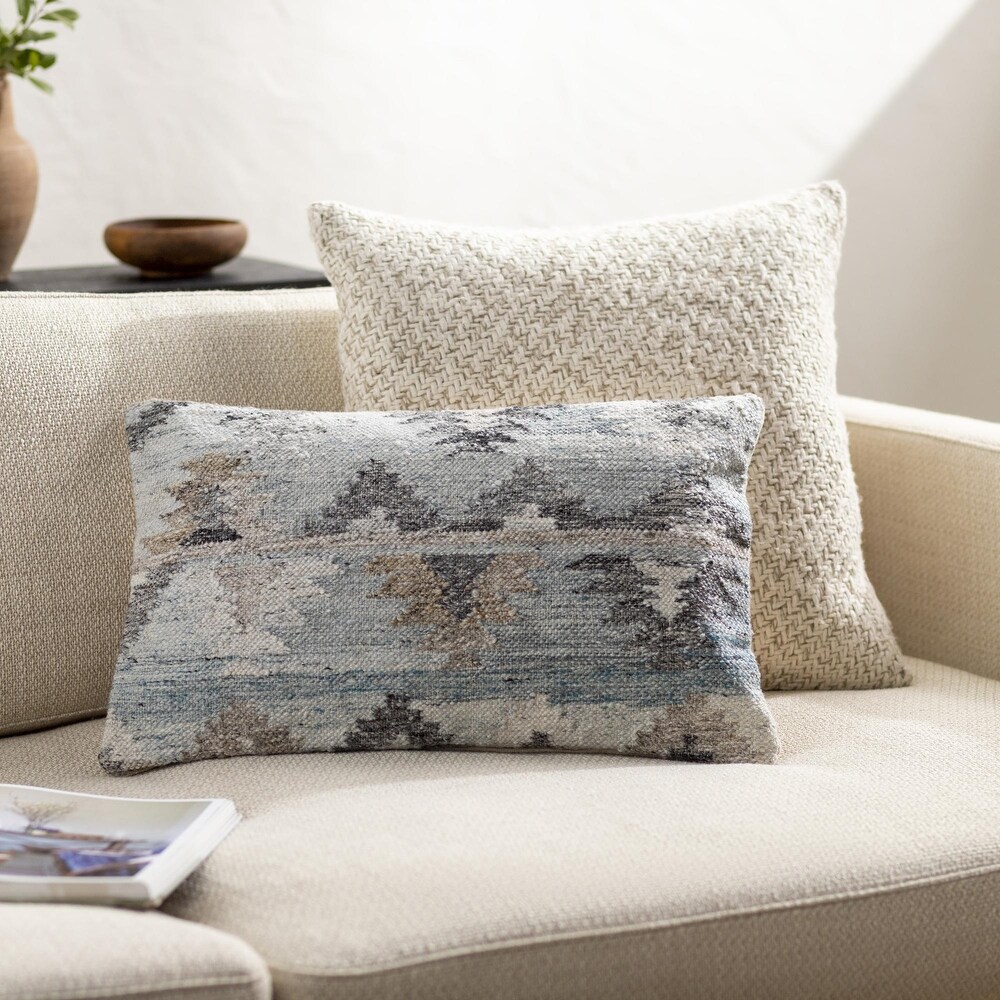 Theron Rustic Geometric Accent Pillow