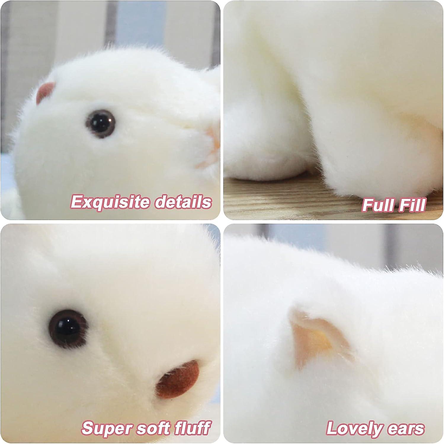 Guinea Pig Stuffed Animals Plush Toys Cute Doll Soft Gift For Boys Girls White7