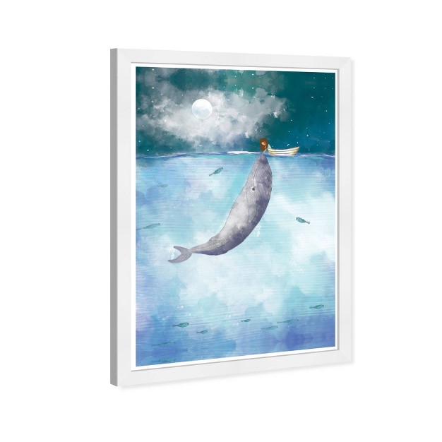 X 21 quot Over Water Surface Animals Framed Art Print Wynwood Studio