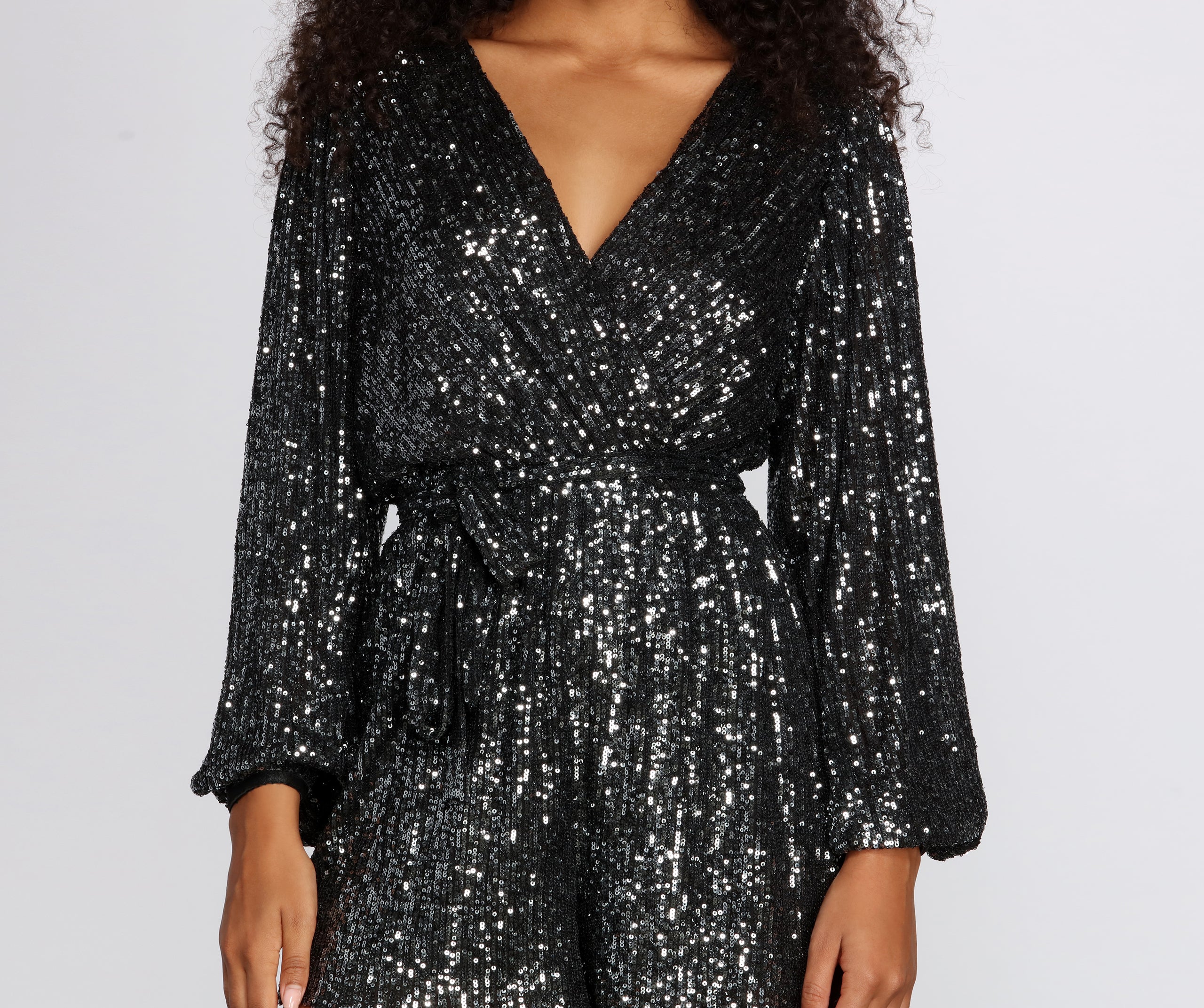 You Glow Girl Sequin Romper