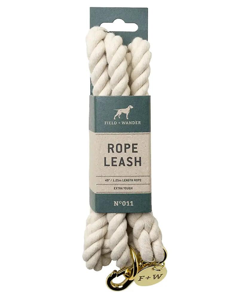 Rope dog leash - natural / green