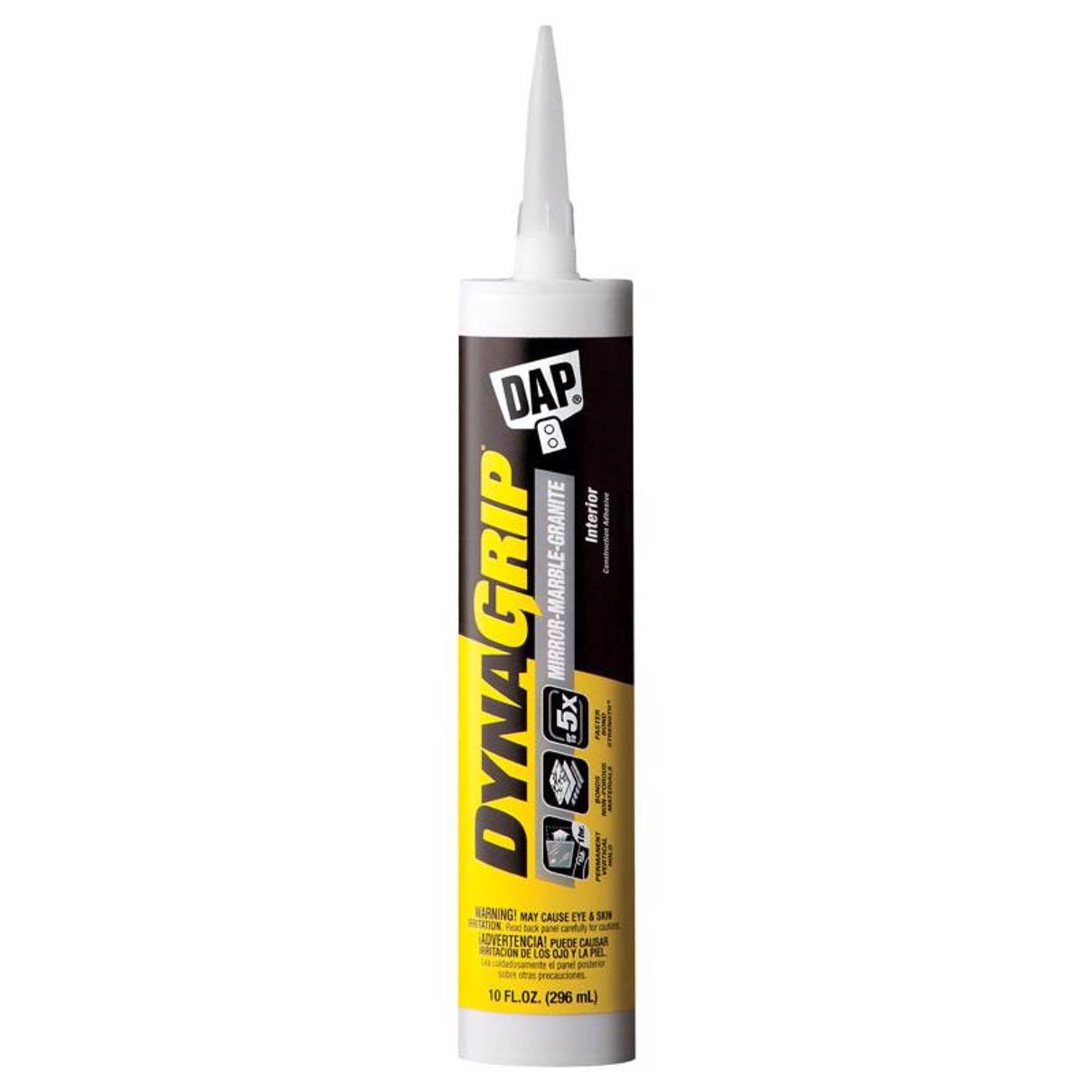 DAP DynaGrip Mirror， Marble and Granite Construction Adhesive 9 oz