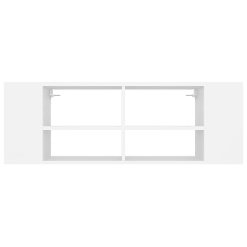 Wall-mounted Tv Cabinet White 102x35x35 Cm Engineered Wood