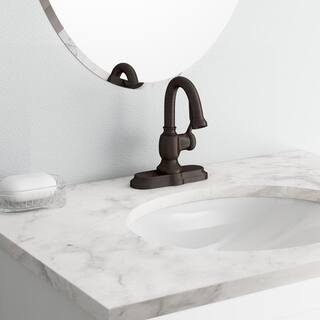 KOHLER Worth Single Hole Single-Handle Bathroom Faucet in Oil Rubbed Bronze K-R76255-4D-2BZ