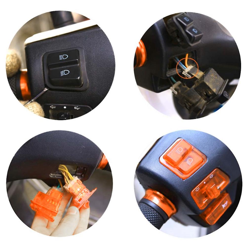 Born Pretty New 5pcs Gy6 50cc 125cc 150cc Moped Scooter Turn Signal Headlight Horn Dimmer Dimmer Switch Button Motorcycle Starter Button