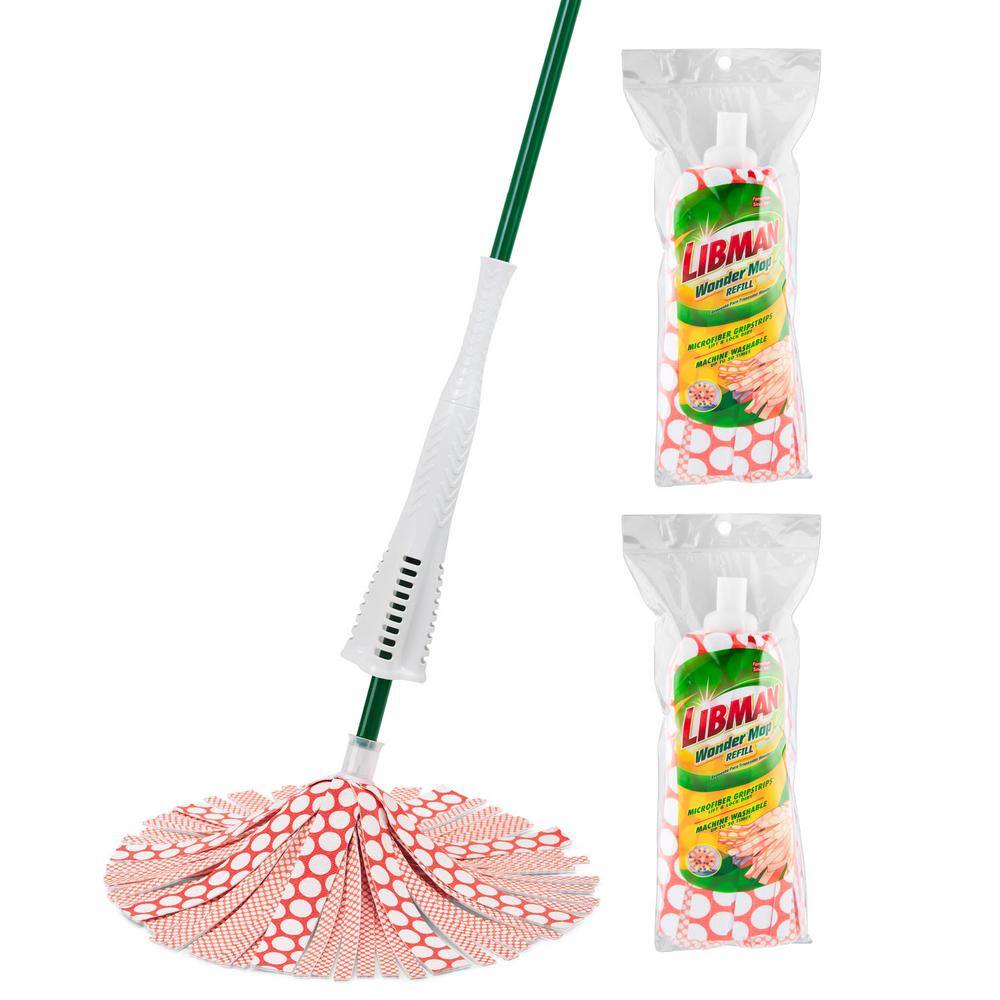 Libman Microfiber Wonder Wet Mop with 2 Refills 1564