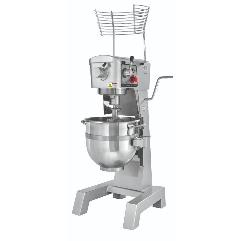 Chronos 30R-003 Commercial 30 Qt. Planetary Stand Mixer with Bowl， Guard， Accessories， and #12 Attachment Hub， 120V， 1-3/4 HP