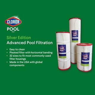 Clorox Silver Edition 9 in. Dia Advanced Pool Filter Cartridge Replacement for Hayward C-1750 CLX-8417-PL