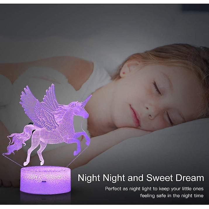 Lighting Colourful Unicorn Night For Kids Dimmable Led Nightlight Bedside Lamp