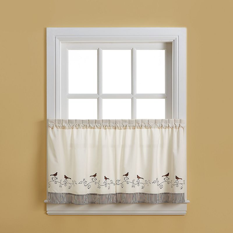 CHF Bird Tier Window Curtain Set