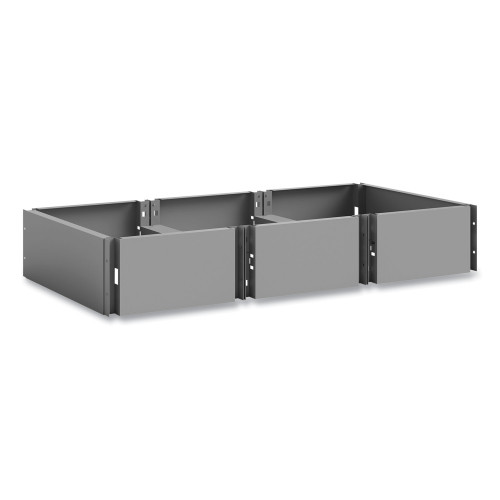 Safco Triple Continuous Metal Locker Base Addition， 35w x 16d x 5.75h， Gray， Ships in 1-3 Business Days (5520GR)