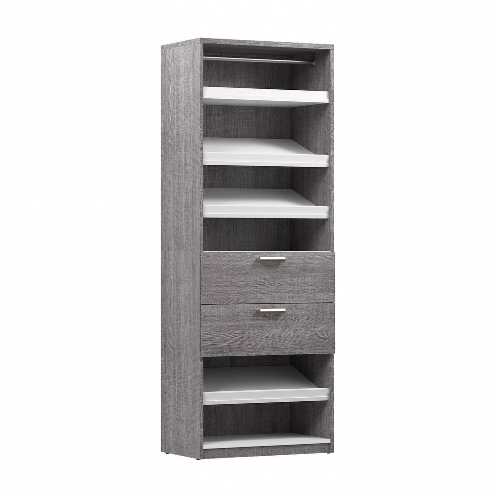 Cielo by Bestar 29.5 inch Shoe/Closet Storage Unit with drawers